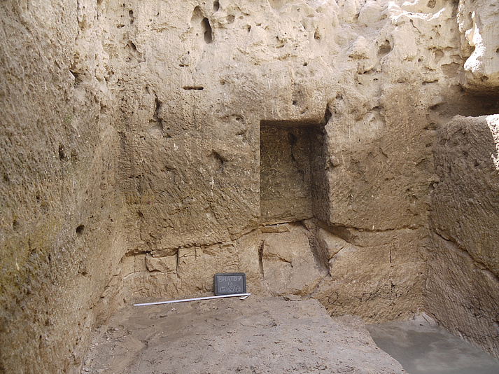 Am Ende des 3. Jahrhunderts v. Chr. noch Baustelle: das unvollendete Hypogäum C. (Foto Schmidt)